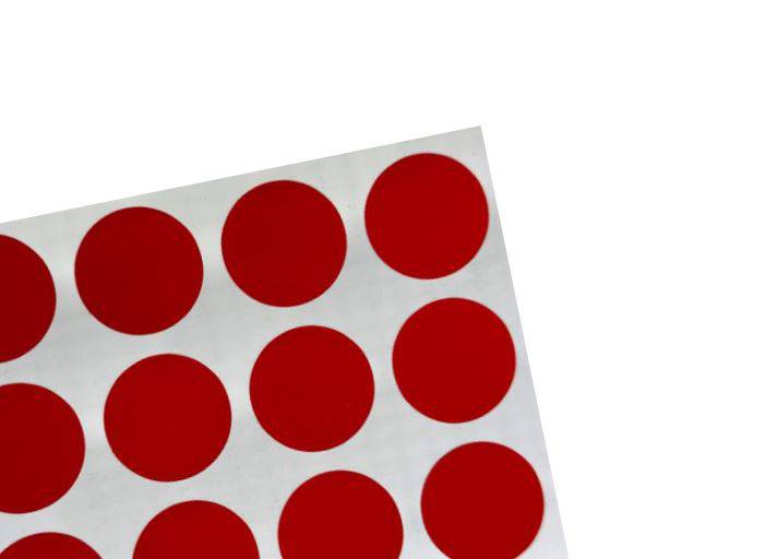 Avery Dennison T-1508 rot | RA1/A | Retro Reflektierende Kreise | Ø 30 mm - Dinoflex