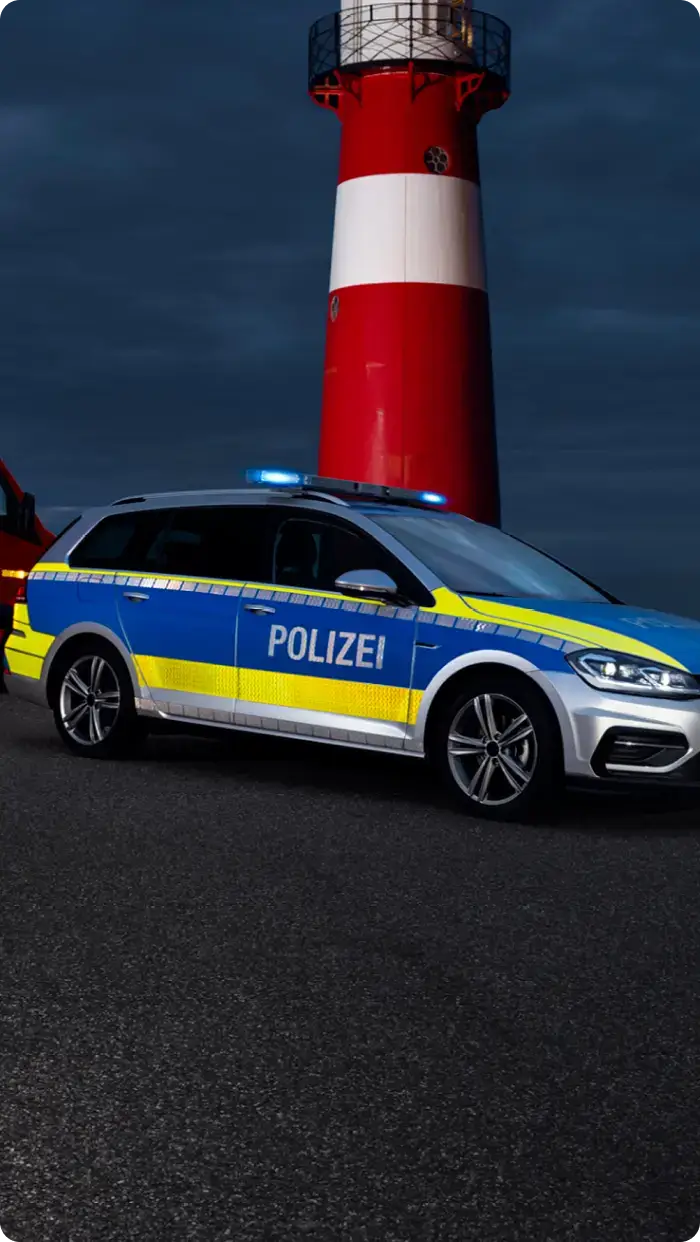 Polizeifahrzeuge