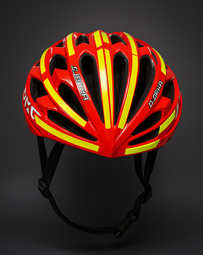 Reflektierende Fluor-PVC-Streifen für Helm und Fahrrad - Reflexmarkierung