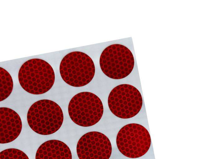 Avery Dennison V-8008 rot | RA2/C | Retro Reflektierende Kreise | Ø 30 mm - Dinoflex