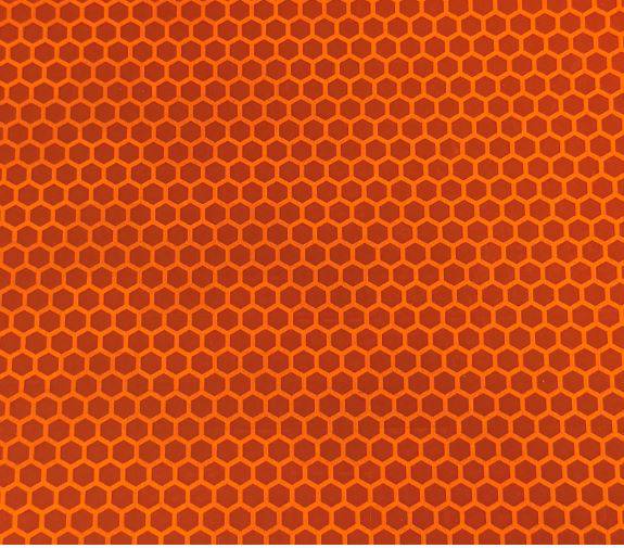 Reflektierende Folie | V-8014 Fluor | Hohe Sichtbarkeit | Orange | Pro Meter | Dinoflex - Dinoflex