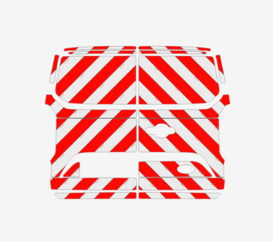 Chevron Ford Transit Custom 2024 Rückseite | Avery Dennison