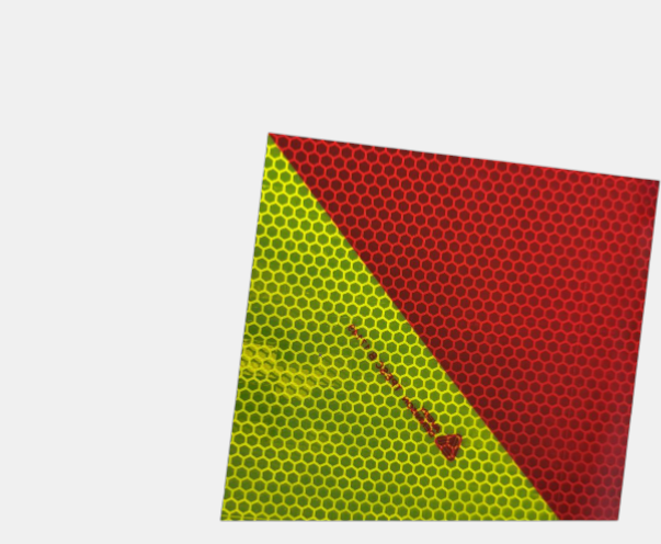 Chevron-Folie V-8013 Gelb/Rot | Avery Dennison