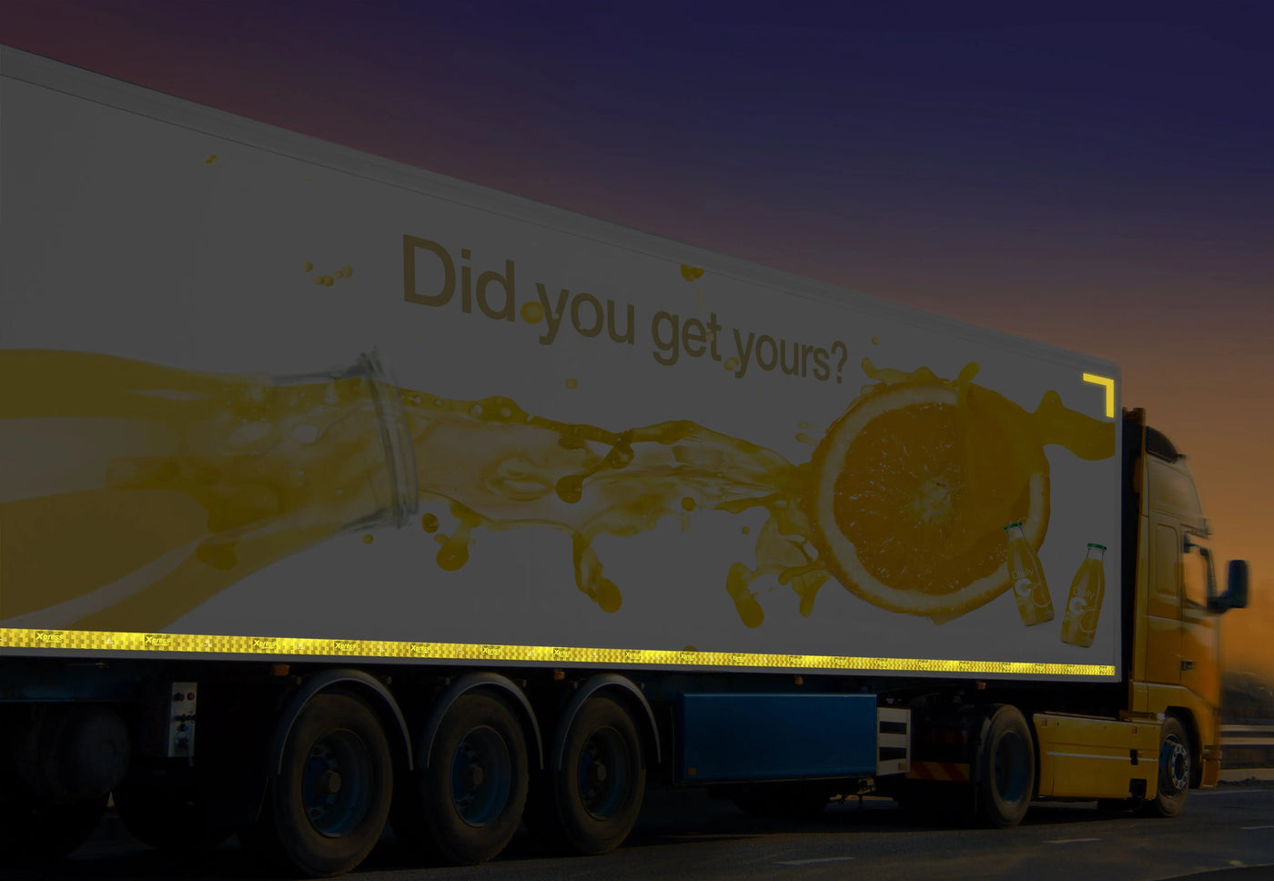 Avery Dennison Konturmarkierung Gelb Festaufbau pro Meter - Reflexmarkierung