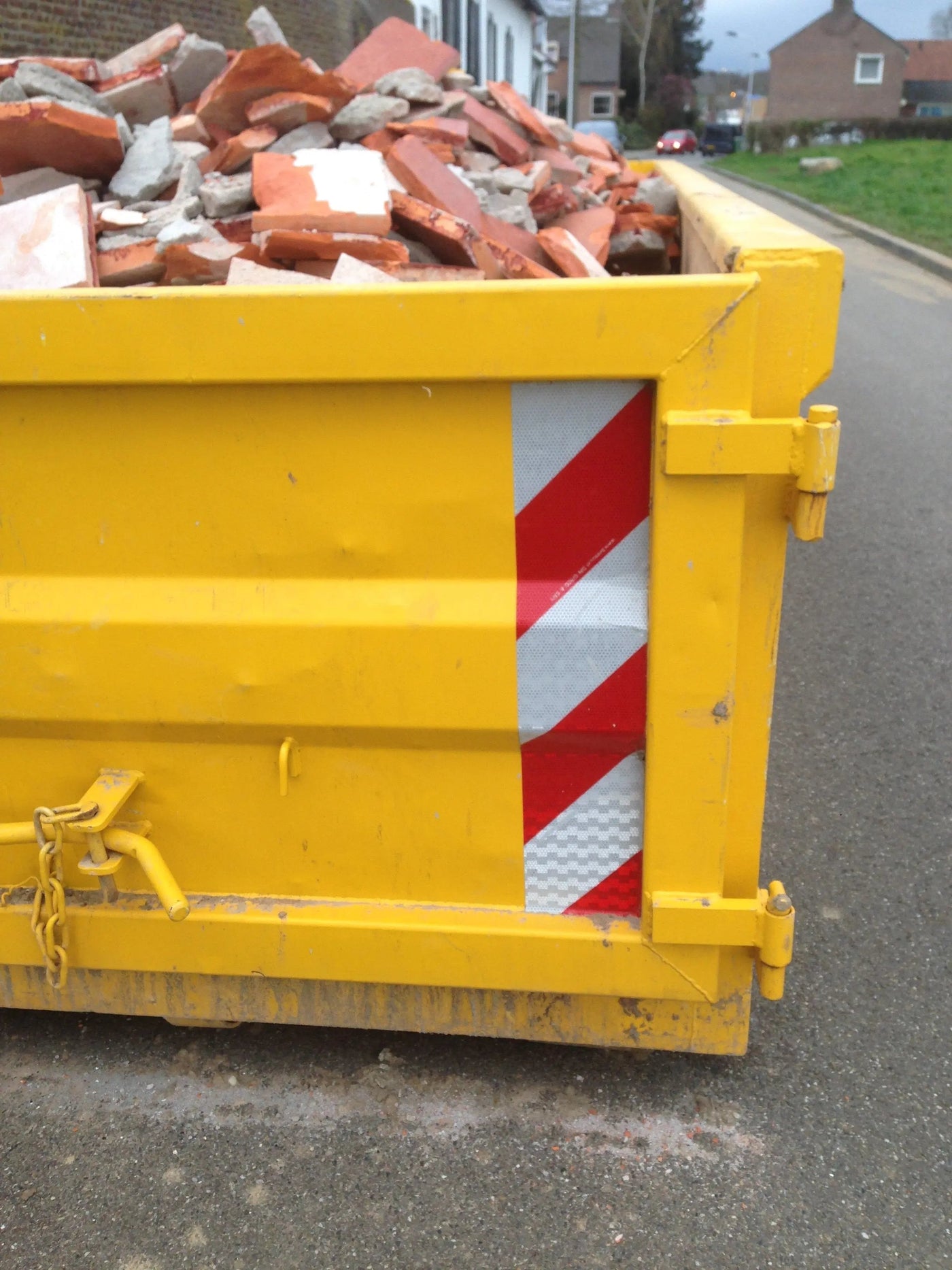 Containermarkierung-Set 4x links und 4x rechts Klasse 2 - Reflexmarkierung