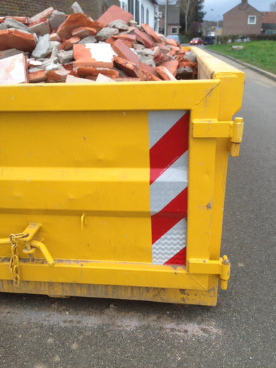 Containermarkierung-Set 4x links und 4x rechts Klasse 2 - Reflexmarkierung