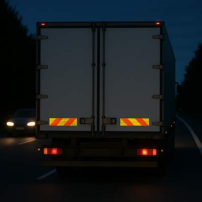Markierungsaufkleber Set LKW ECE-70/1 - Reflexmarkierung
